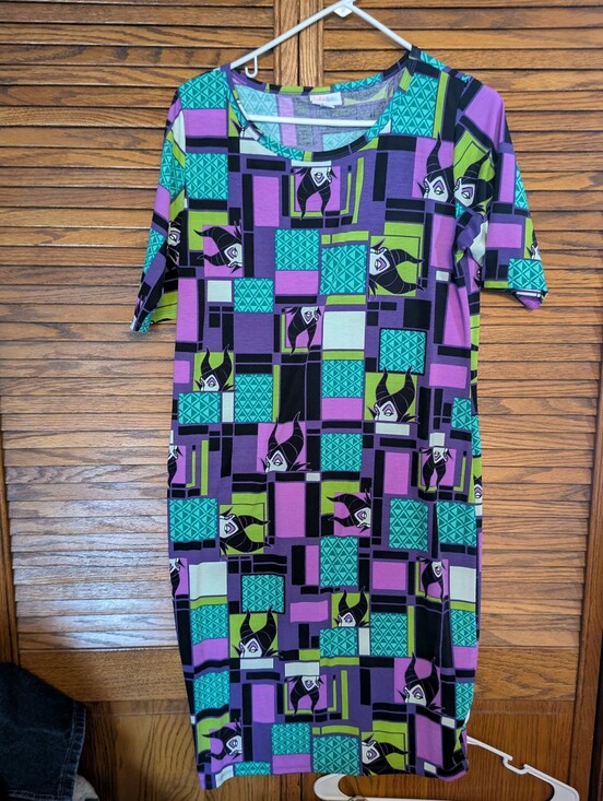 LuLaRoe Dresses & Skirts - Lularoe Women's Disney Malecifent Dress Size XL